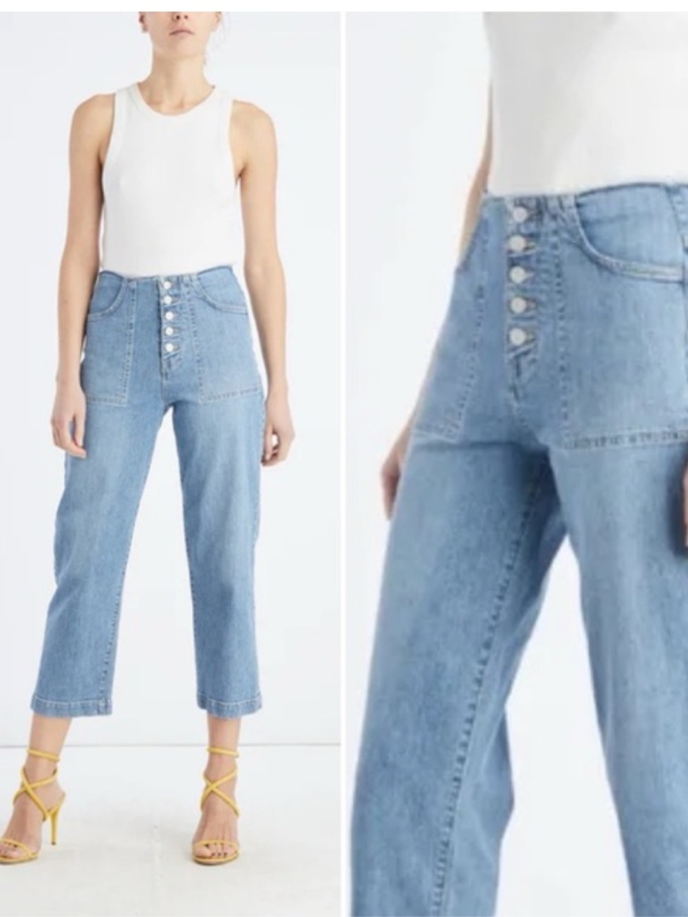 Veronica Beard Crosbie crop jeans - Picture 2 of 9